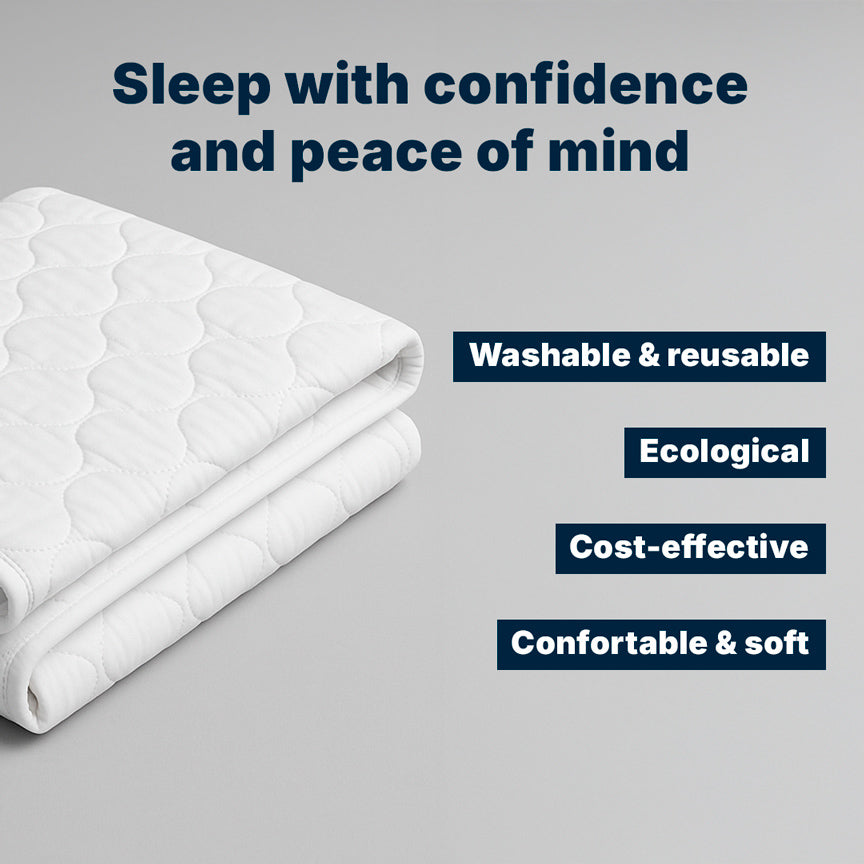 Ultra-absorbent washable bed pad