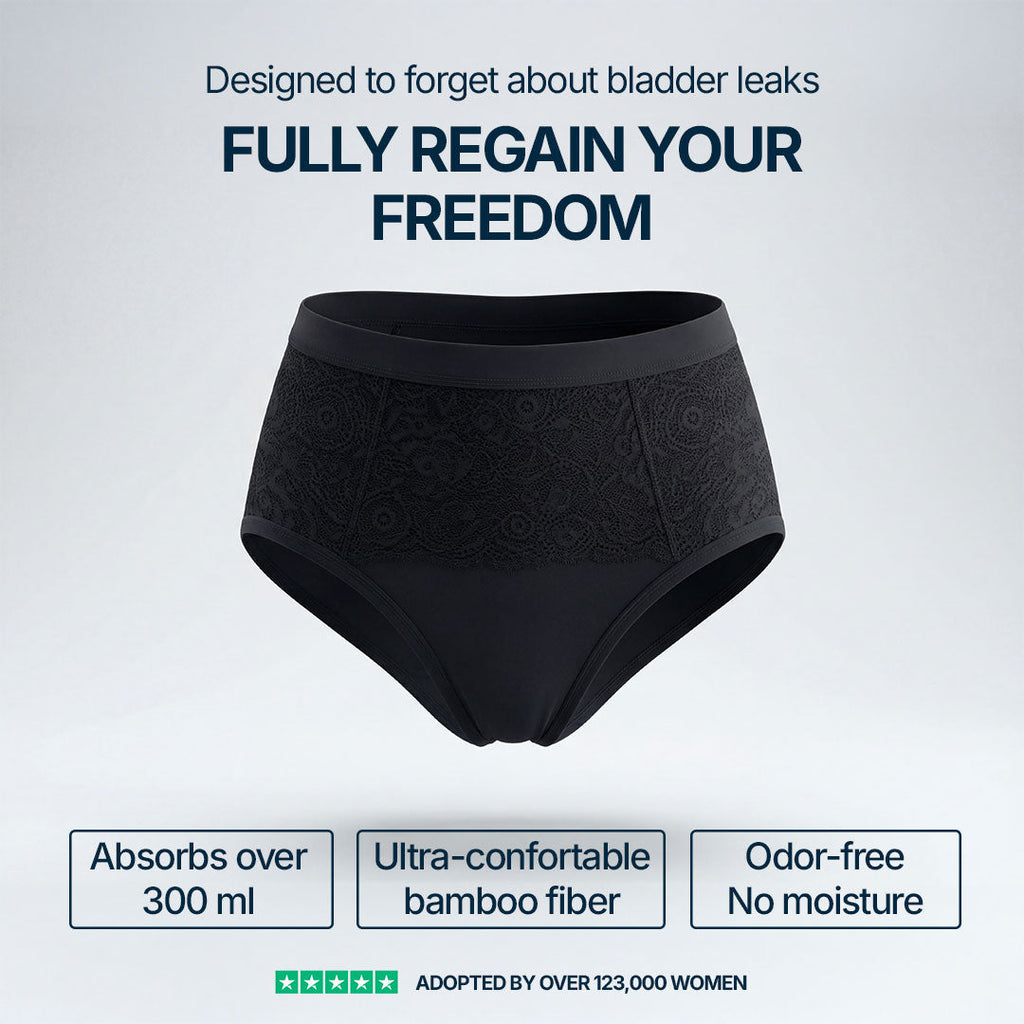 3-Pack Ultra Absorbent Black Incontinence Briefs