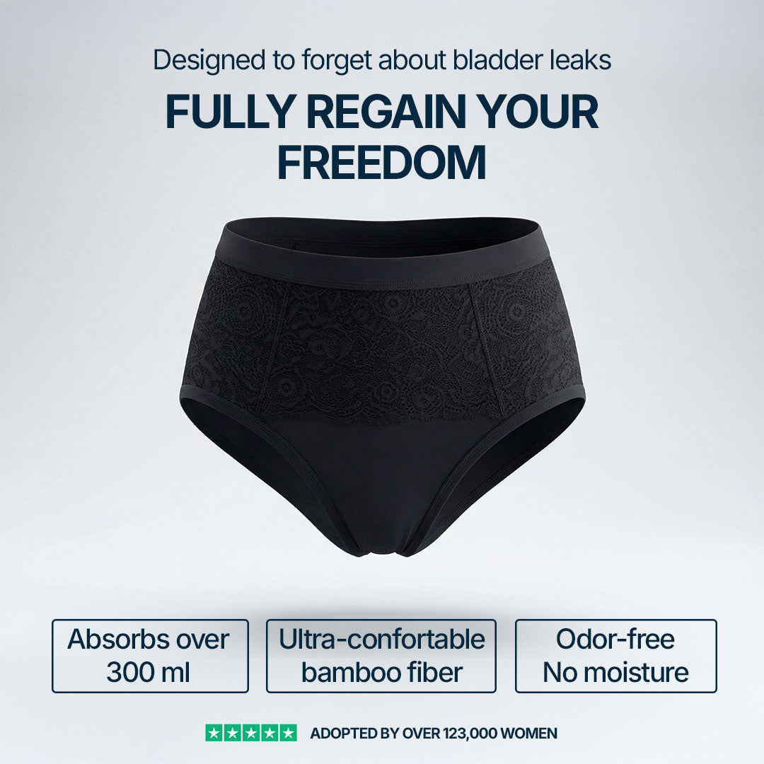 3-Pack Ultra Absorbent Black Incontinence Briefs