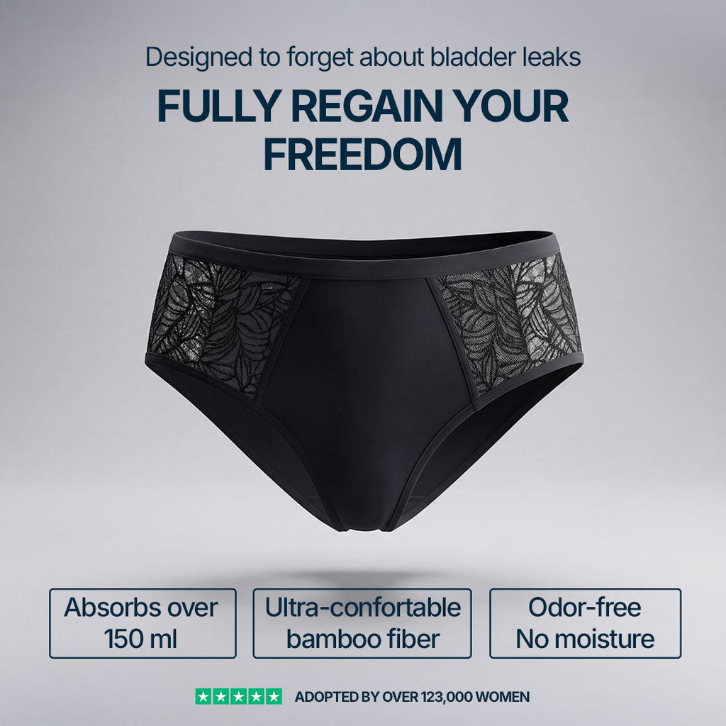 3-Pack Lace Side Incontinence Briefs