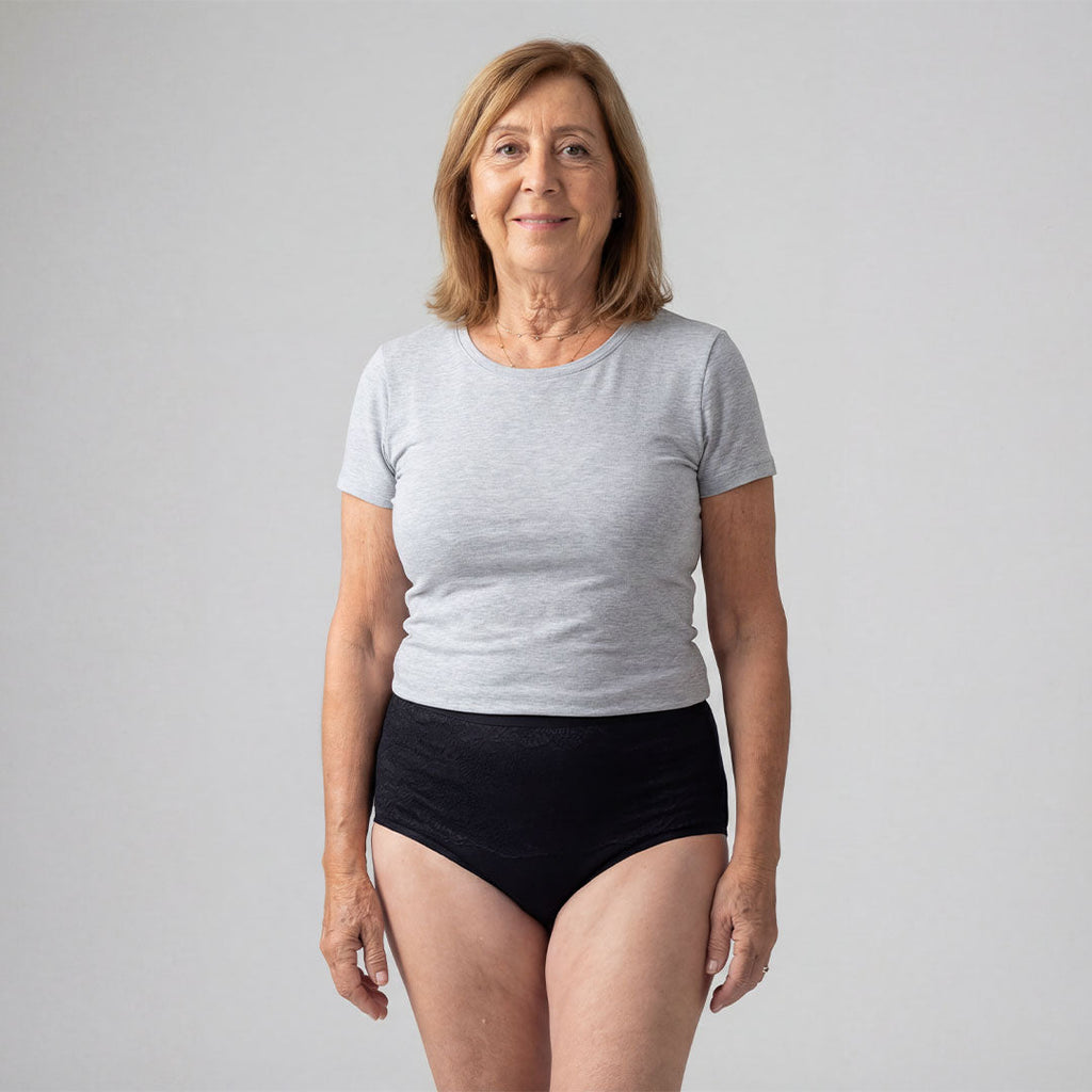 3-Pack Ultra Absorbent Black Incontinence Briefs
