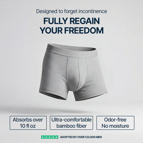 3-Pack of Ultra-Absorbent Grey Boxer Shorts