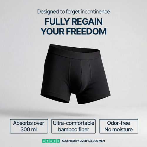 3-Pack of Ultra-Absorbent Black Boxers