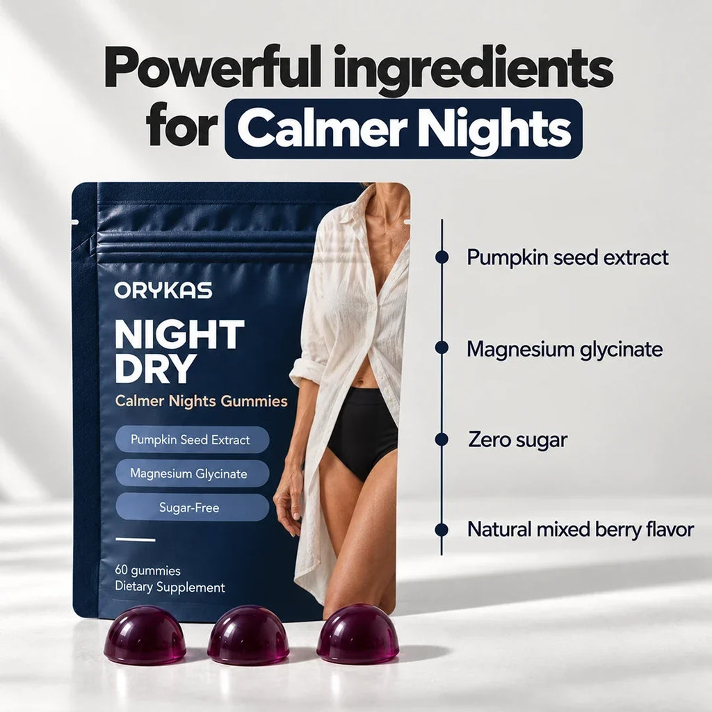 Orykas Night Dry Gummies for Women