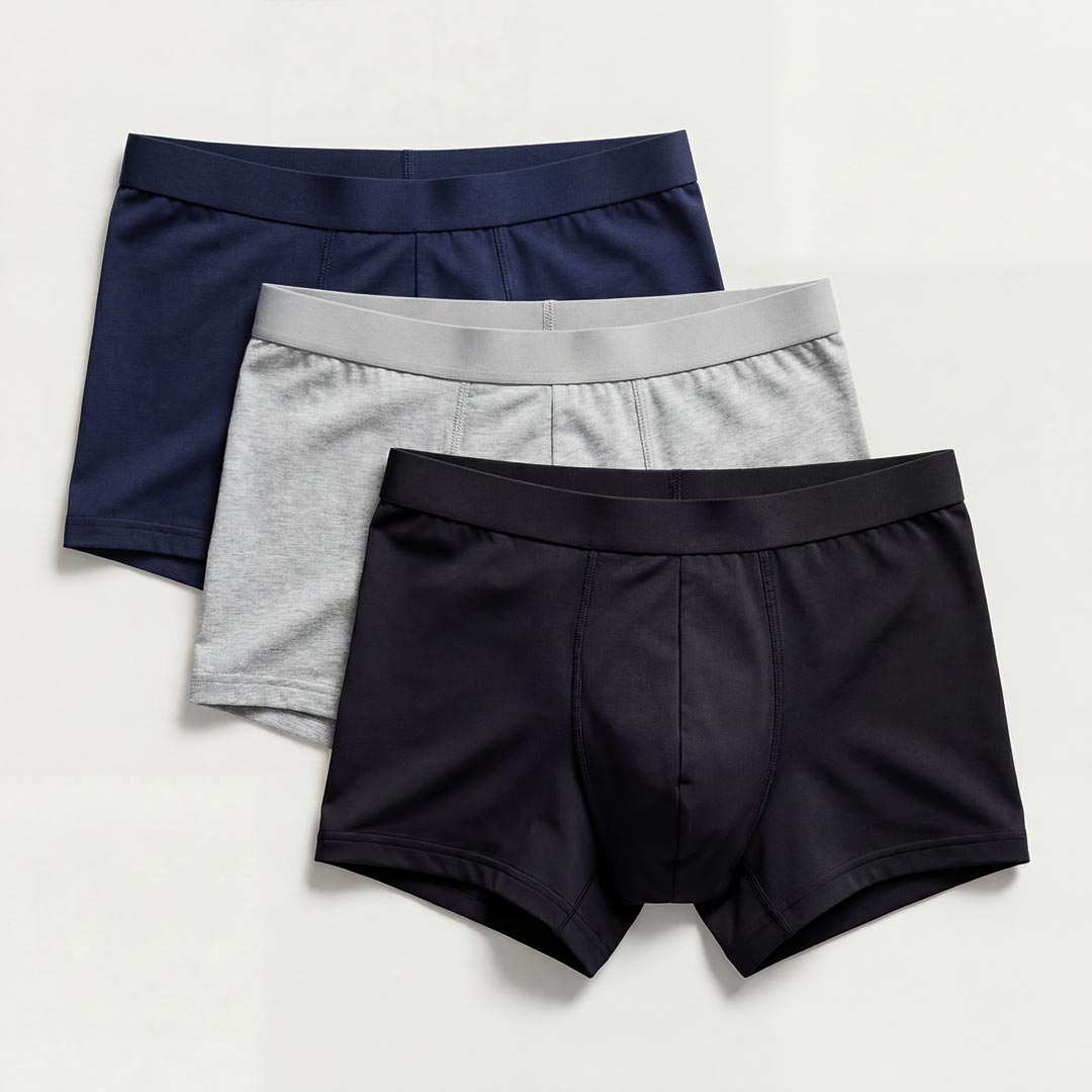 Ultra-absorbent boxer pack in 3 colours