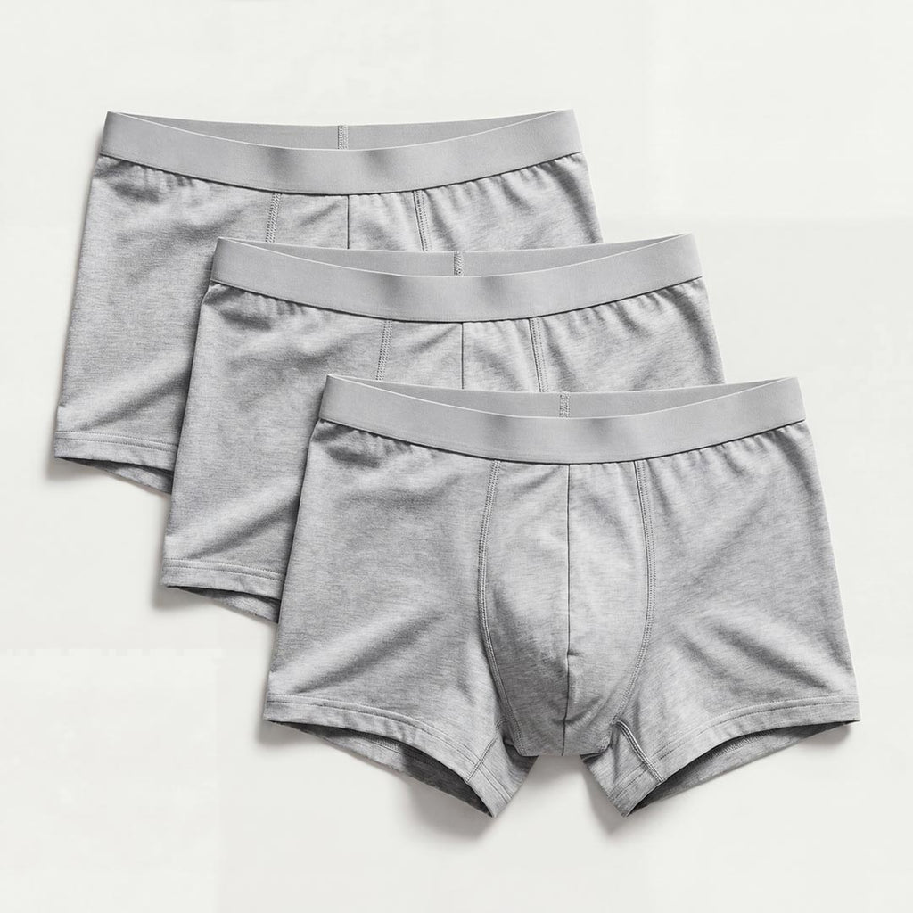 3-Pack of Ultra-Absorbent Grey Boxer Shorts