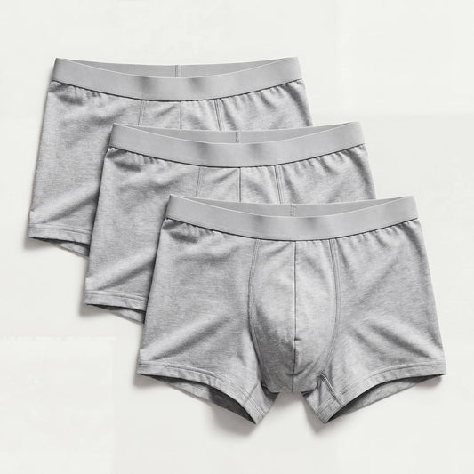 3-Pack of Ultra-Absorbent Grey Boxer Shorts
