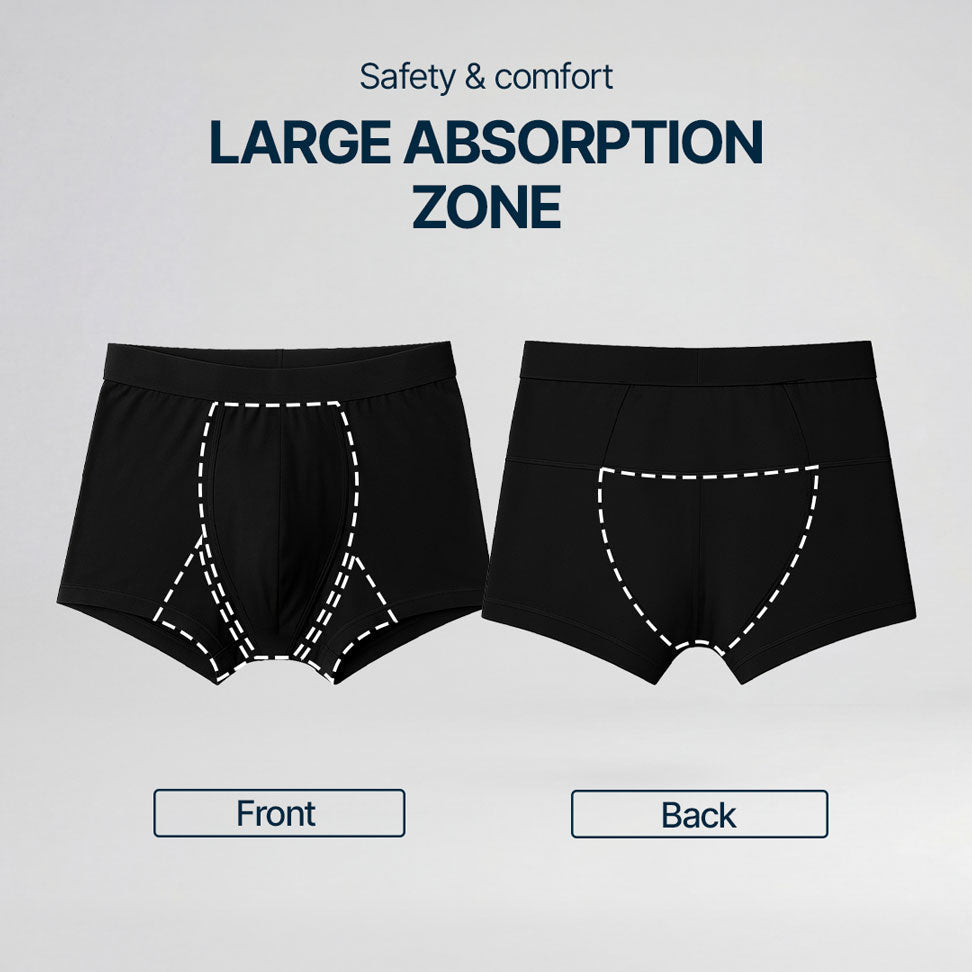 3-Pack of Ultra-Absorbent Navy Blue Boxer Shorts
